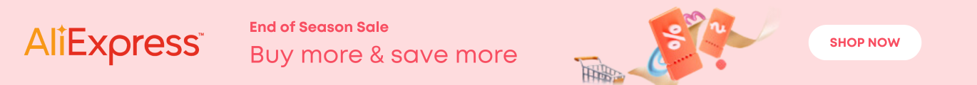 AliExpress Discount code banner
