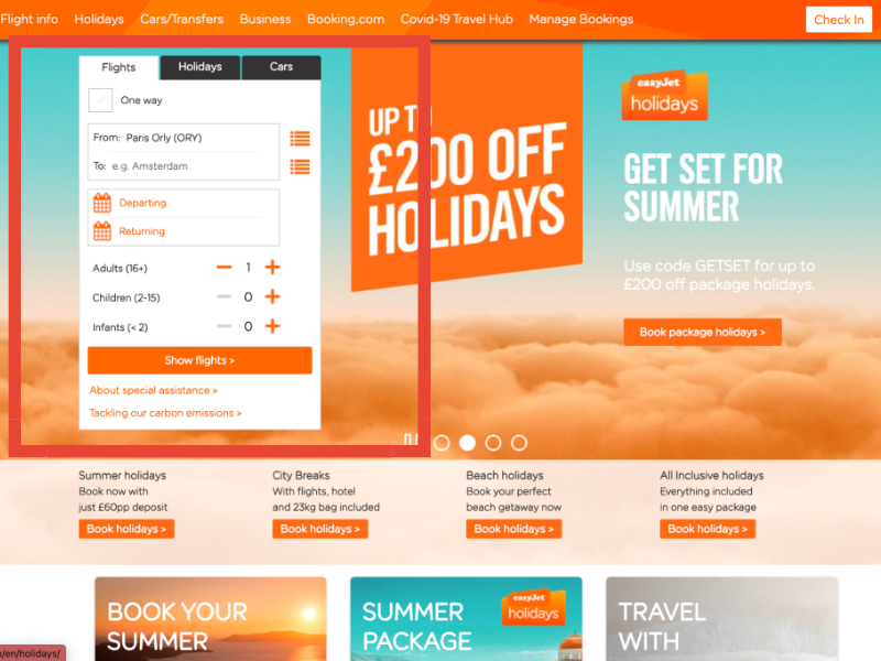 easyJet discount code