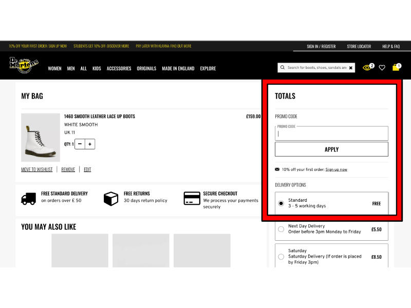 Dr Martens discount code