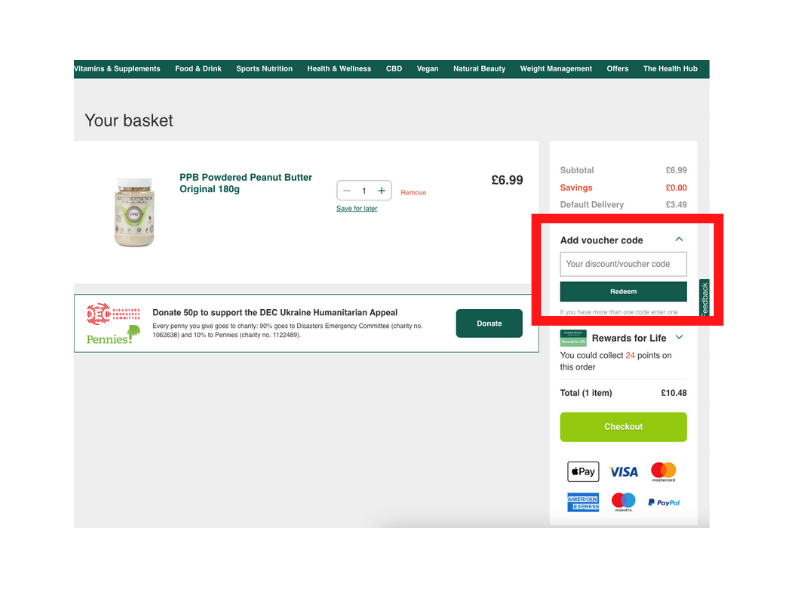 Holland & Barrett discount code