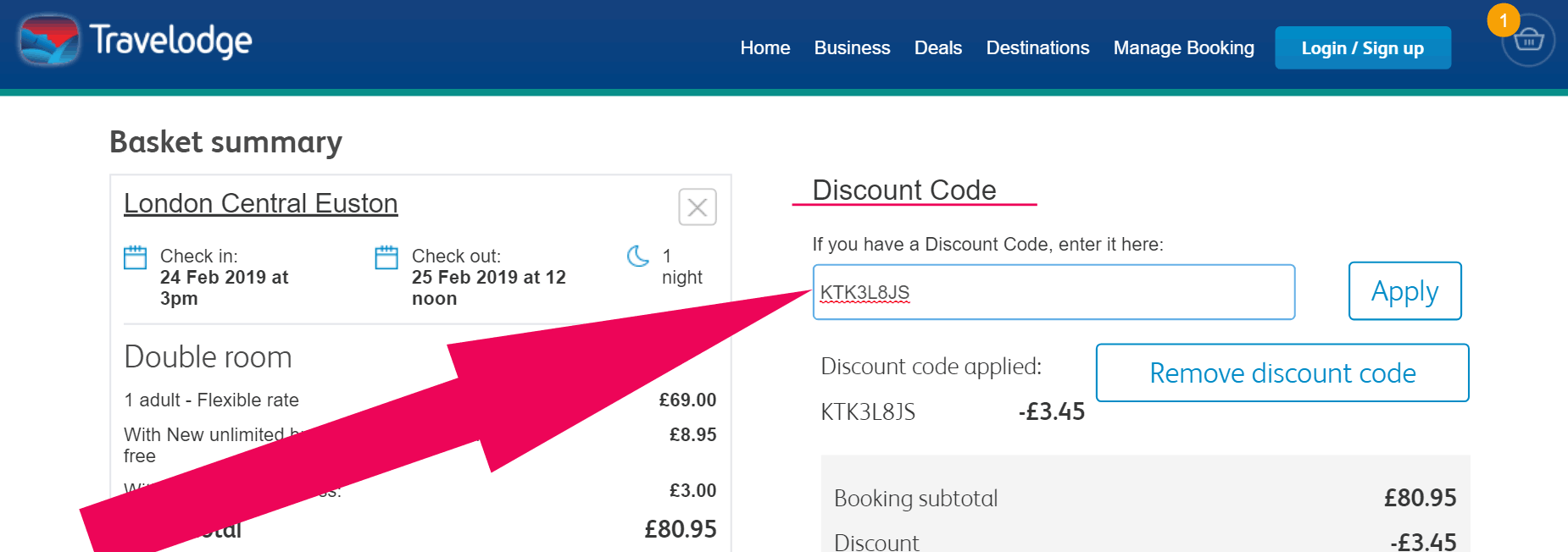 Travelodge discount code