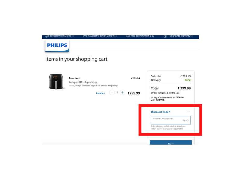 Philips discount code